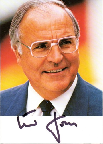 Helmut kohl cartolina - helmut,